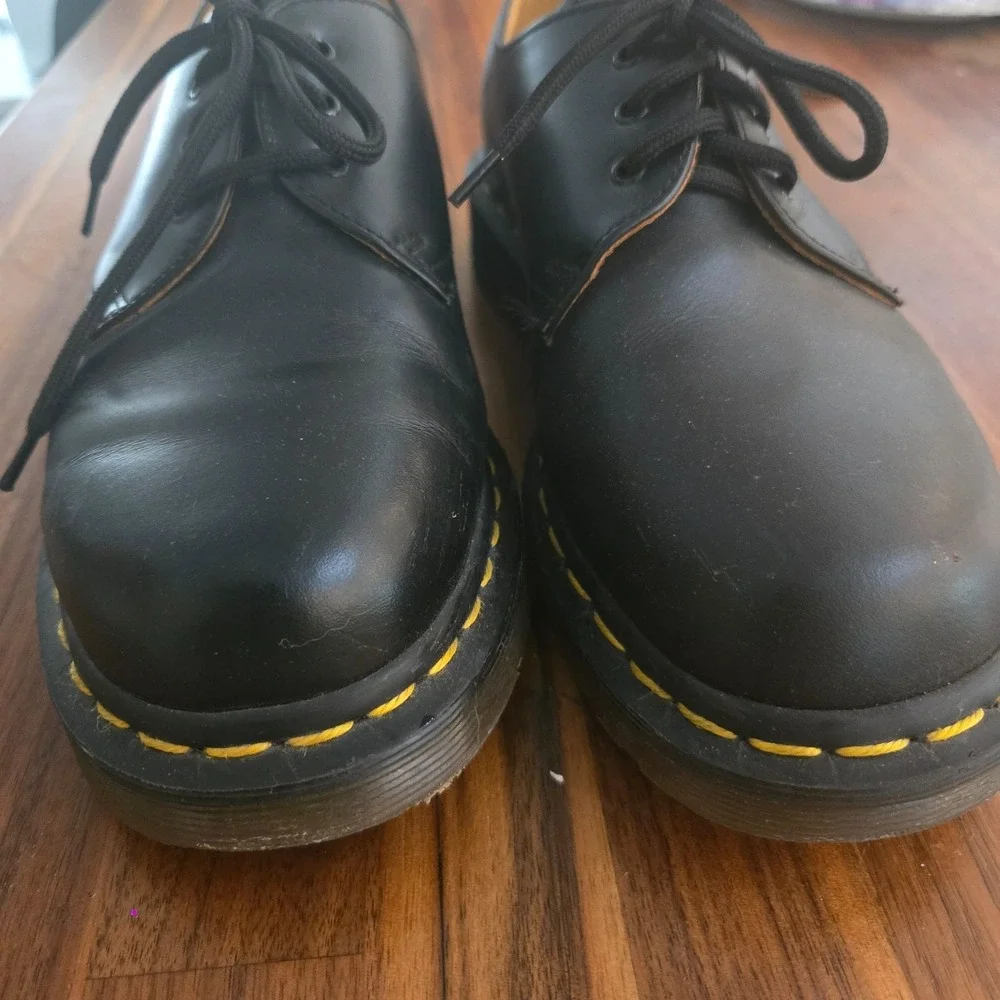 Dr. Martens 1461 Black Sneakers‎ Nappa Leather Size 6 Mens/ 8 Womens